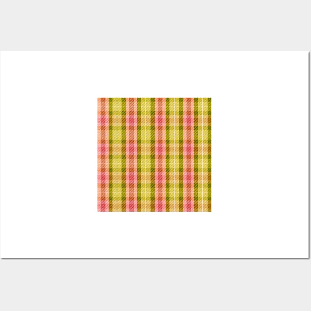 Checkered Plaid. Wall Art by CatCoconut-Art